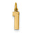 14ky Casted Small Polished Number 1 Charm hide-image