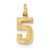 14ky Casted Small Polished Number 5 Charm hide-image