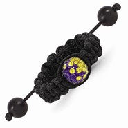Swarovski Elements Baton Rouge Spirit Macrame Ring