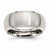 Stainless Steel Beveled Edge 10mm Brushed and Polished Wedding Band