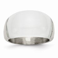 Stainless Steel 12mm Cat's Eye, Size 6, Jewelry Ring