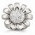 Stainless Steel Clear CZ Flower Ring