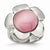 Stainless Steel Pink Cat's Eye Flower Ring