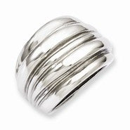 Stainless Steel Polished Fancy Ring