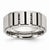 Stainless Steel w/Black IP-plated, w/Black Diamonds 9mm Brushed Wedding Band