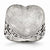 Stainless Steel Matte Heart, Size 8, Jewelry Ring