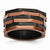 Stainless Steel Black & Chocolate IP-plated Ring