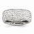 Stainless Steel Crystal 9mm Eternity Ring