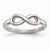 Stainless Steel Polished Infinity Symbol Ring