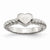 Stainless Steel Polished Twisted Heart Ring