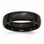 Stainless Steel Black IP-plated Polished 6mm Wedding Band