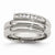Stainless Steel CZ Ring