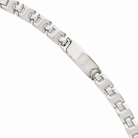 Stainless Steel Polished Id Plate Bracelet