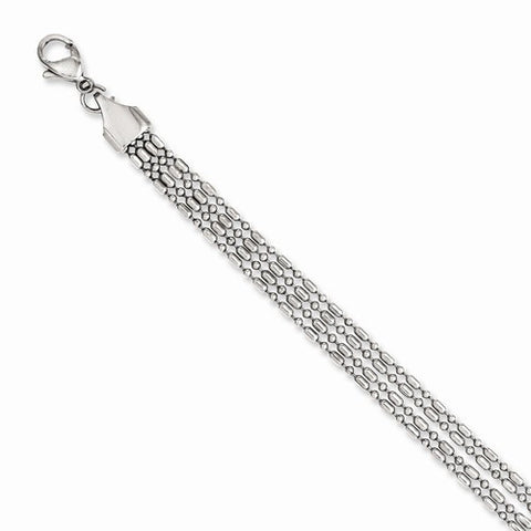 Stainless Steel Multichain Bracelet