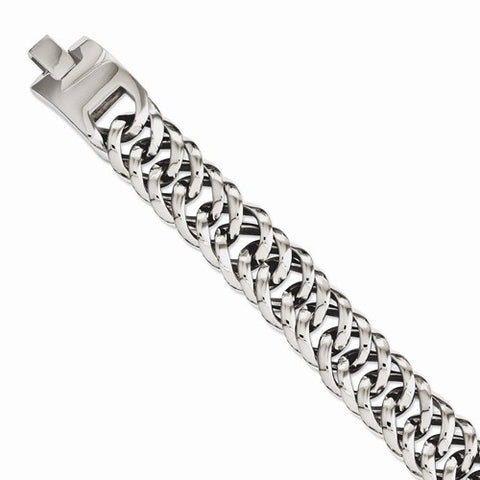 Stainless Steel Polished Fancy Links Bracelet