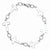 Stainless Steel Polished Sideways Cross Bracelet