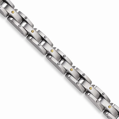 Stainless Steel Yellow Ip-Plated Plated Bracelet
