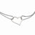 Stainless Steel Polished Heart Bracelet
