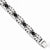 Stainless Steel Black Ip-Plated Black Cz Brushed Bracelet