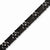 Stainless Steel Brushed Polished Black Ip-Plated with Cz Bracelet