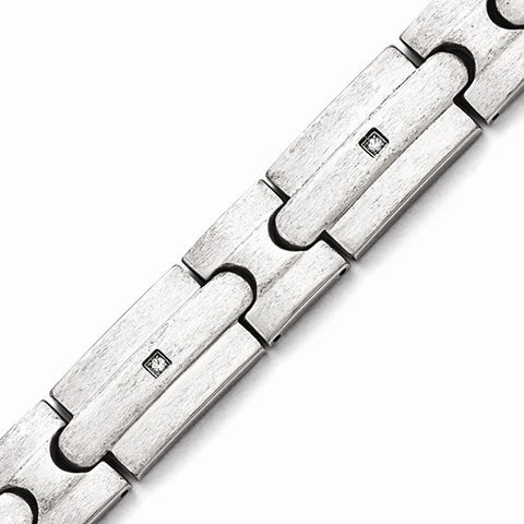 Stainless Steel Brushed Czs Bracelet