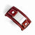 Stainless Steel Red Leather Polished Brushed Buckle Bracelet