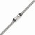 Stainless Steel Polished and Antiqued Skulls Link Bracelet