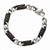 Stainless Steel Polished Black Ip-Plated Link Bracelet