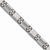 Stainless Steel Polished Matte Diamond Bracelet