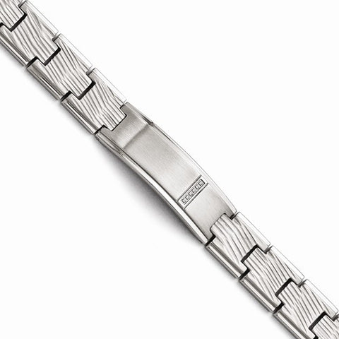 Stainless Steel Polished and Matte Cz Bracelet