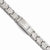 Stainless Steel Polished and Matte Cz Bracelet
