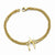 Stainless Steel Polished Yellow Ip-Plated Wishbone Bracelet