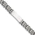 Stainless Steel Brushed and Polished Id Bracelet
