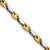 Stainless Steel and Gold Color Ip-Plated Accent Fancy Bracelet