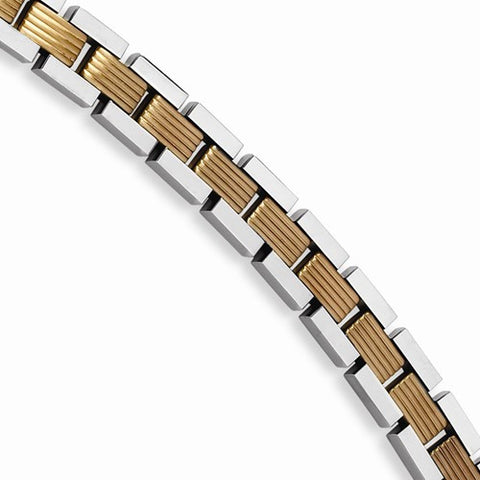 Stainless Steel Chocolate Color Ip-Plated Bracelet
