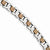 Stainless Steel Chocolate Ip-Plated & Diamond Bracelet