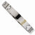 Stainless Steel with 14K Accent Diamond Id Bracelet
