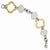 Stainless Steel Yellow Ip-Plated Fancy Link Bracelet