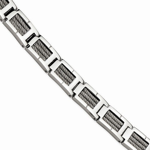 Stainless Steel Wire Polished Bracelet
