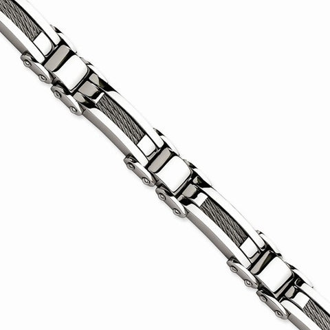 Stainless Steel Wire Polished Bracelet