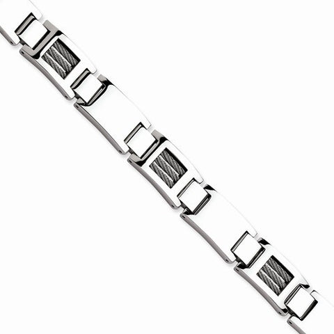 Stainless Steel Wire Polished Bracelet