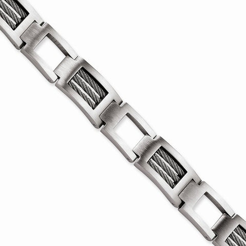 Stainless Steel Wire Brushed Bracelet