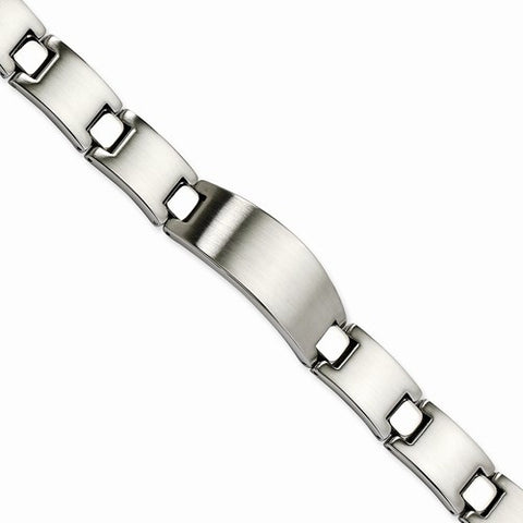 Stainless Steel Brushed & Polished Id Bracelet