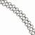 Stainless Steel Polished Link Double Row Bracelet
