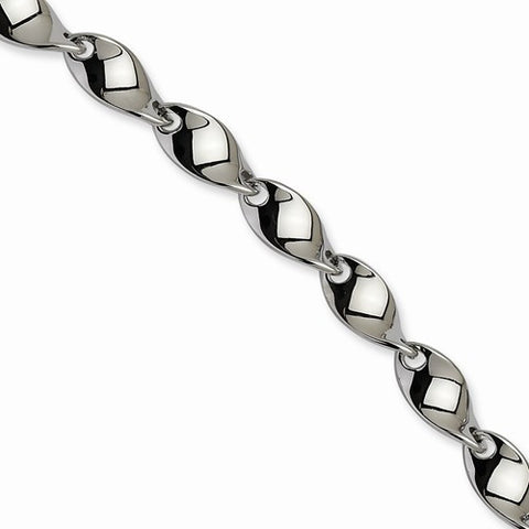 Stainless Steel Polished Twisted Bracelet