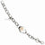Stainless Steel Open Link with Heart & Rose Ip-Plated Bracelet