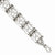 Stainless Steel Flowers with Cz Bracelet