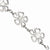 Stainless Steel Polished Flowers Bracelet