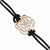 Stainless Steel Pink Ip-Plated Flower Bracelet