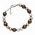 Stainless Steel Multicolor Simulated Pearl Bracelet